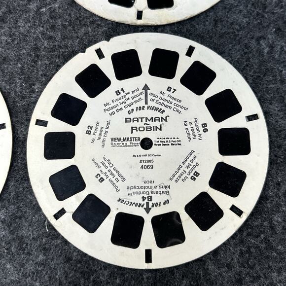 Vtg 90s View Master Stereo Reels Muppets Treasure Island Spider-Man Batman Robin - Picture 10 of 13